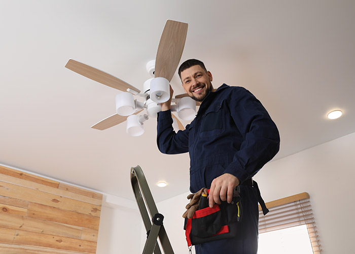 installing fan fixture